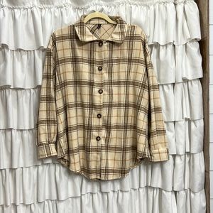 Neutral Flannel Shacket